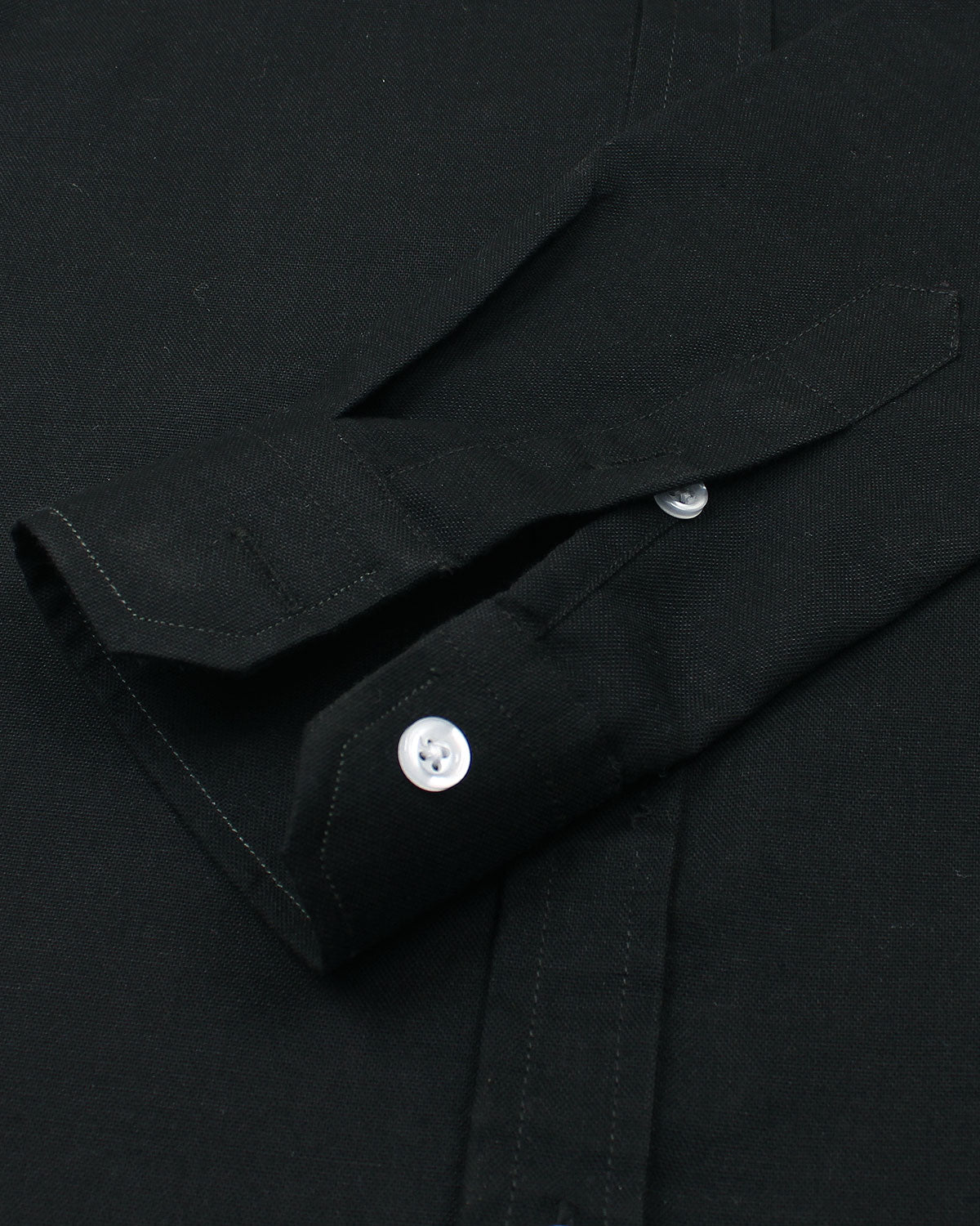 Kids Button Down Oxford Shirt - Black