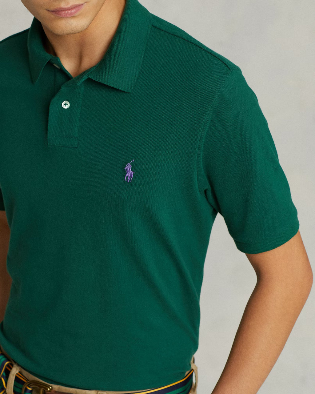Iconic Mesh Men Polo Shirt - Green