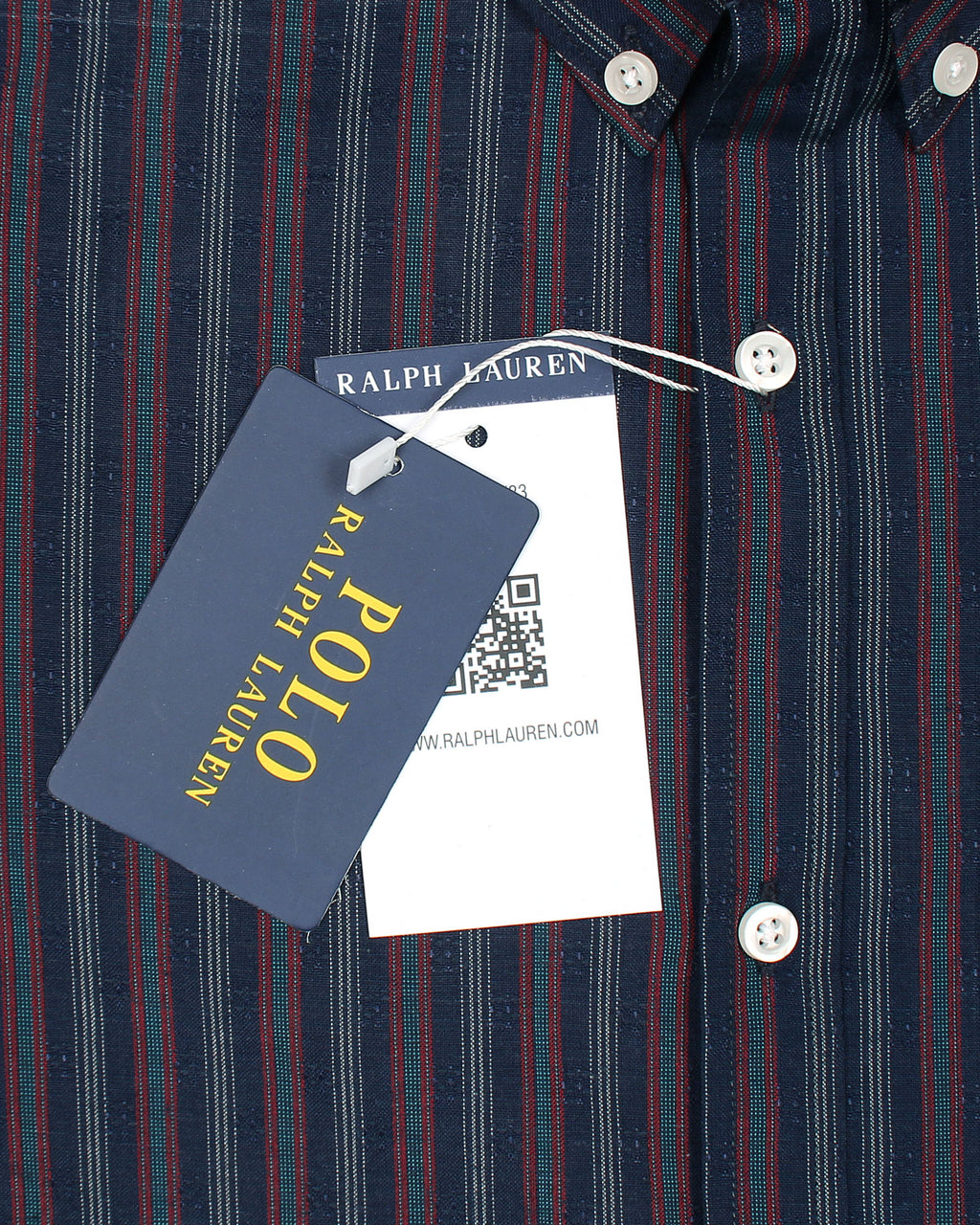 Premium Down Button Lined Shirt - Red & Blue