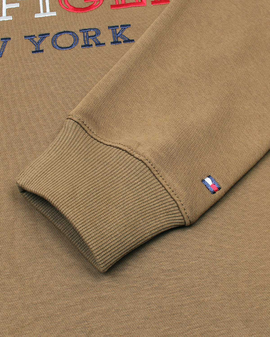 Premium Mens Flag Tommy Sweat - Brown