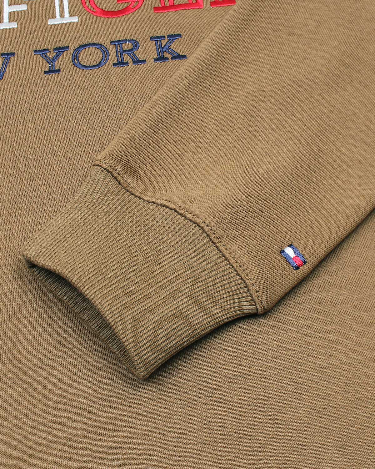 Premium Mens Flag Tommy Sweat - Brown