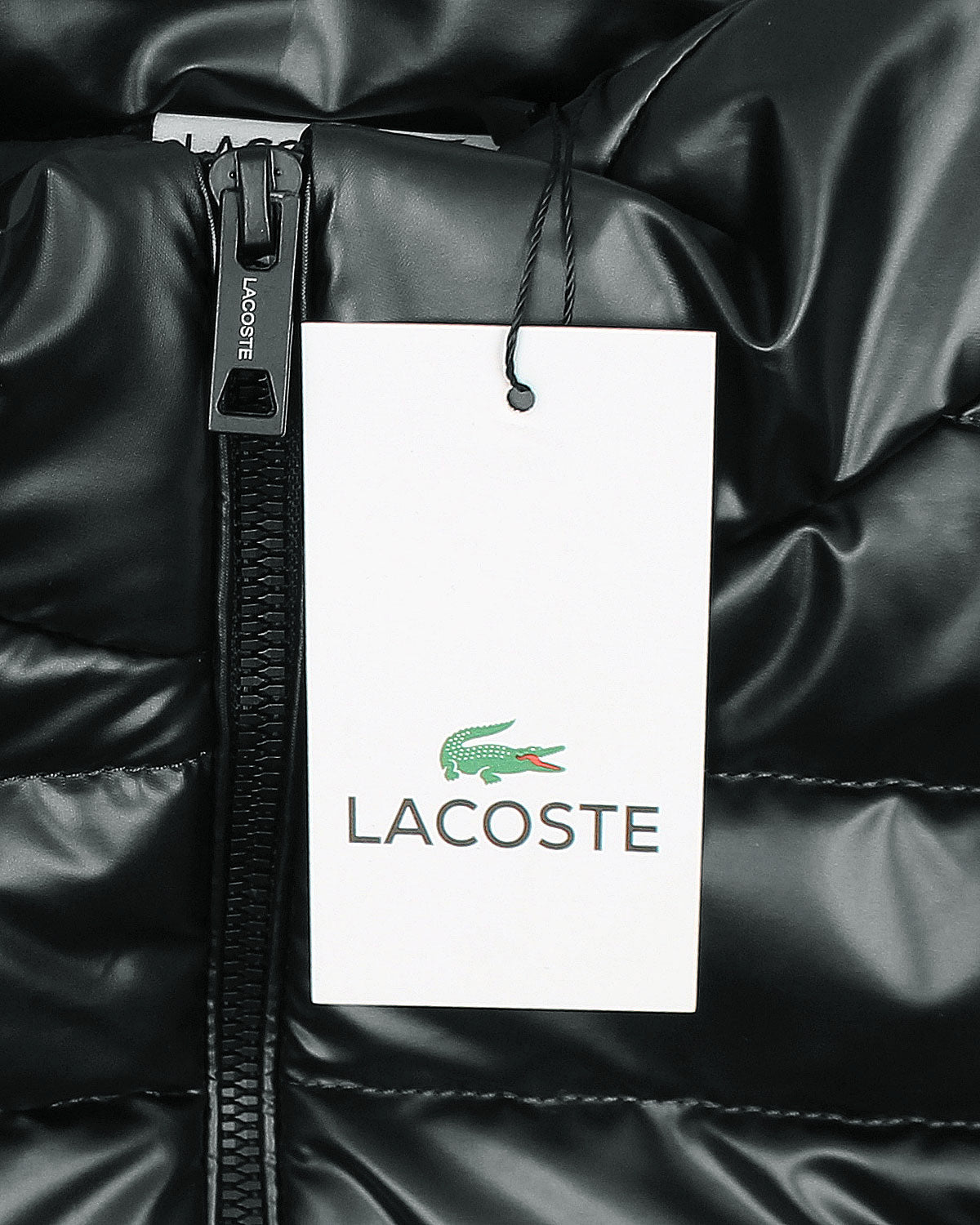 Premium Mens Quilted Nylon L-C-O-S-T Gillet - Black