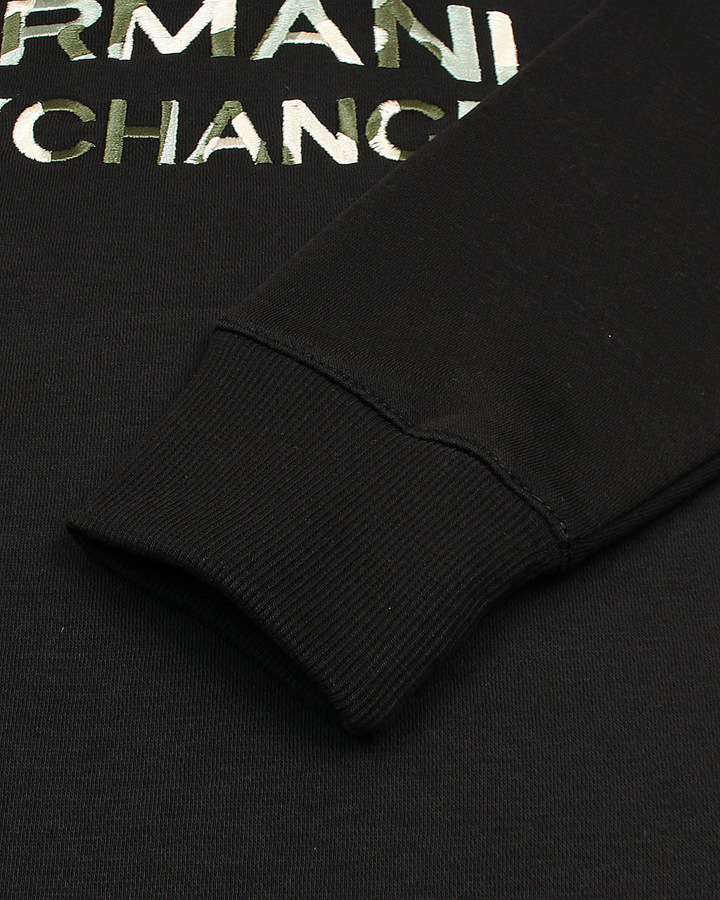 Exclusive A-X Camo Mens Sweat - Black