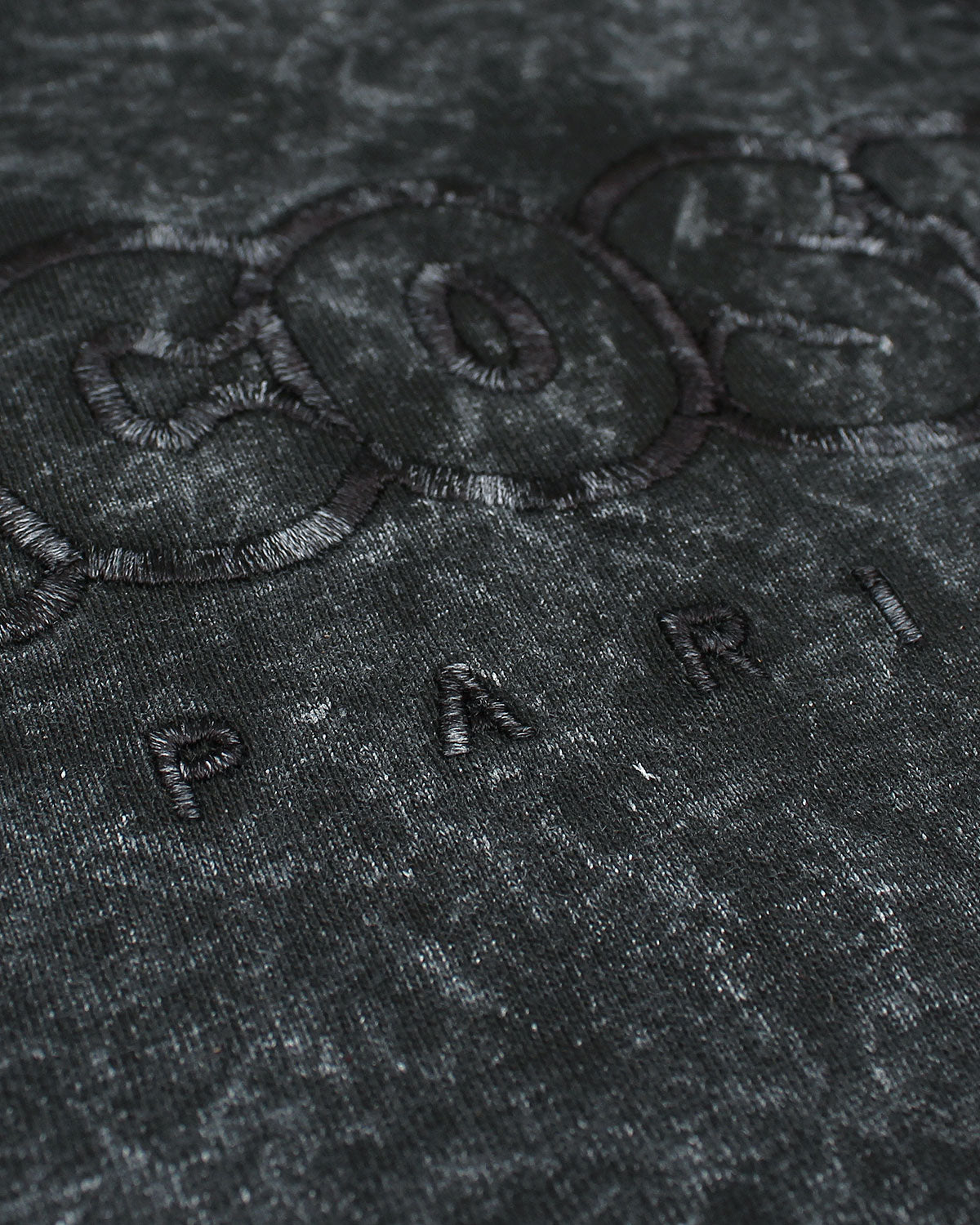 Lac. Baby Girl Acid Wash Cropped T-Shirt - Black