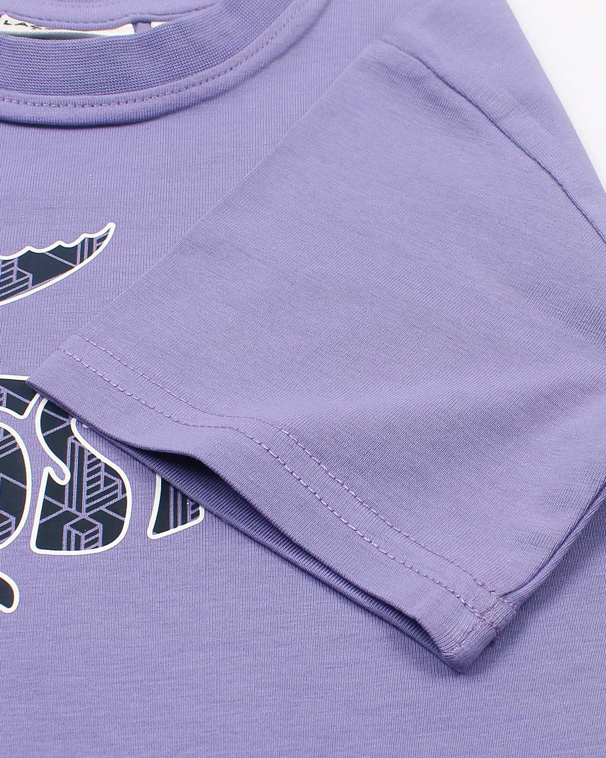 Baby Girls Croc. Oversized T Shirt - Lilac