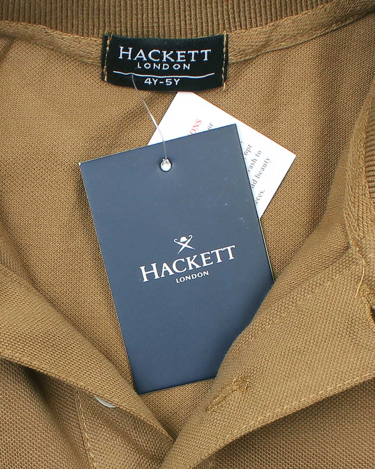Kids Iconic HKT Logo Polo Shirt - Brown