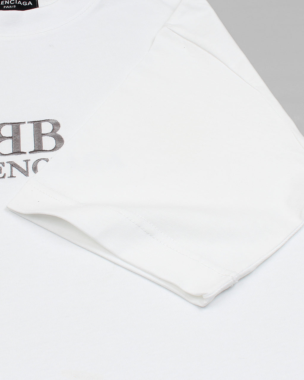 Balen. Oversized Motive Men Tee Shirt - White