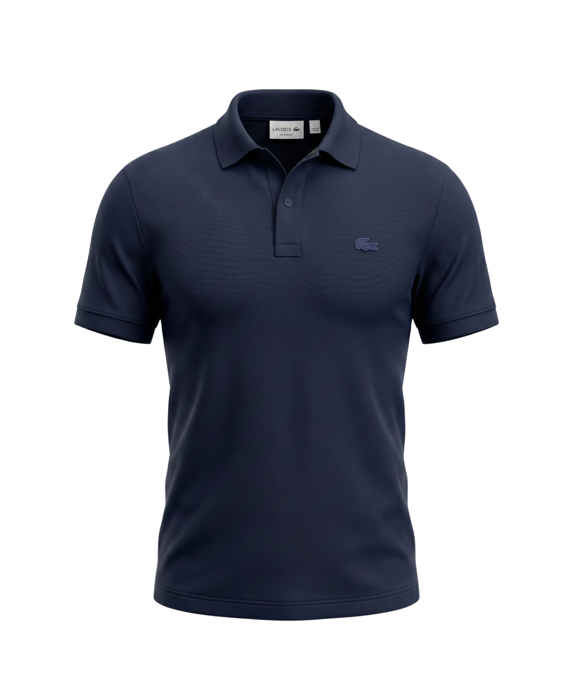 Premium Men's Lac. Classic Polo Shirt - Navy Blue