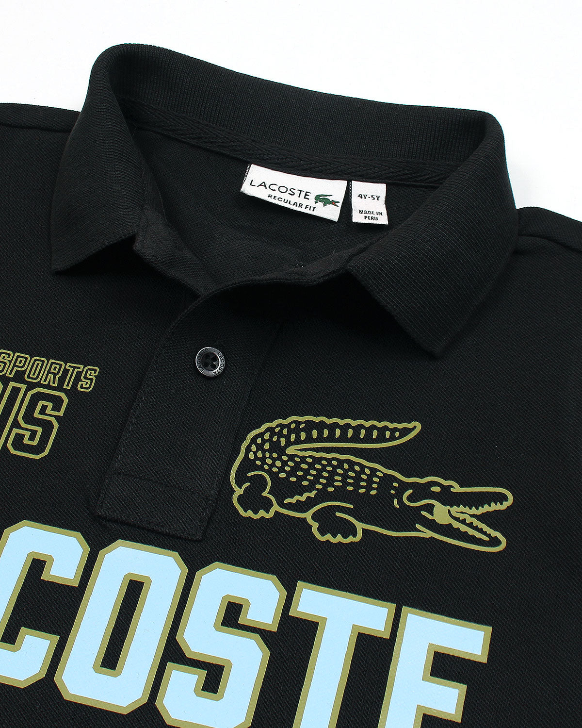 Premium Kids L-C-O-S-T Polo Shirt - Black