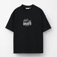 Lac. Men's Oversized Graphic Logo T-Shirt – Black