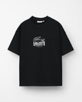 Lac. Men's Oversized Graphic Logo T-Shirt – Black