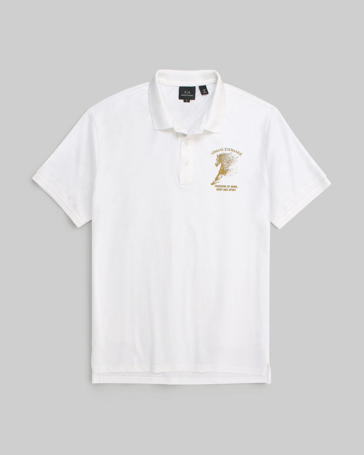 Exclusive Men's A-X Polo Shirt - White