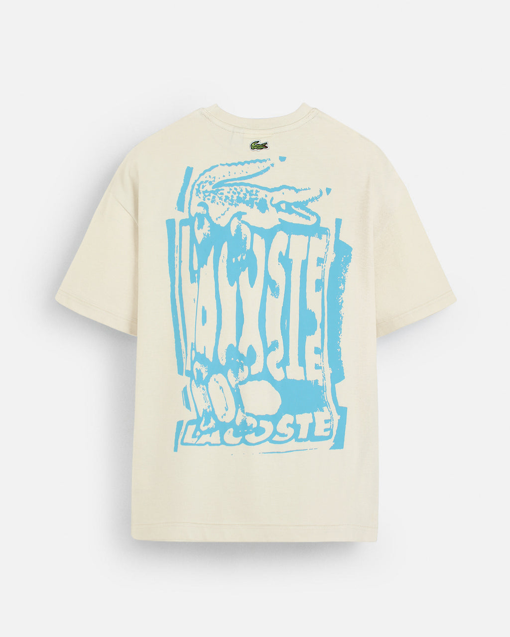 Lac. Oversized Front Back Men Tee - Off White