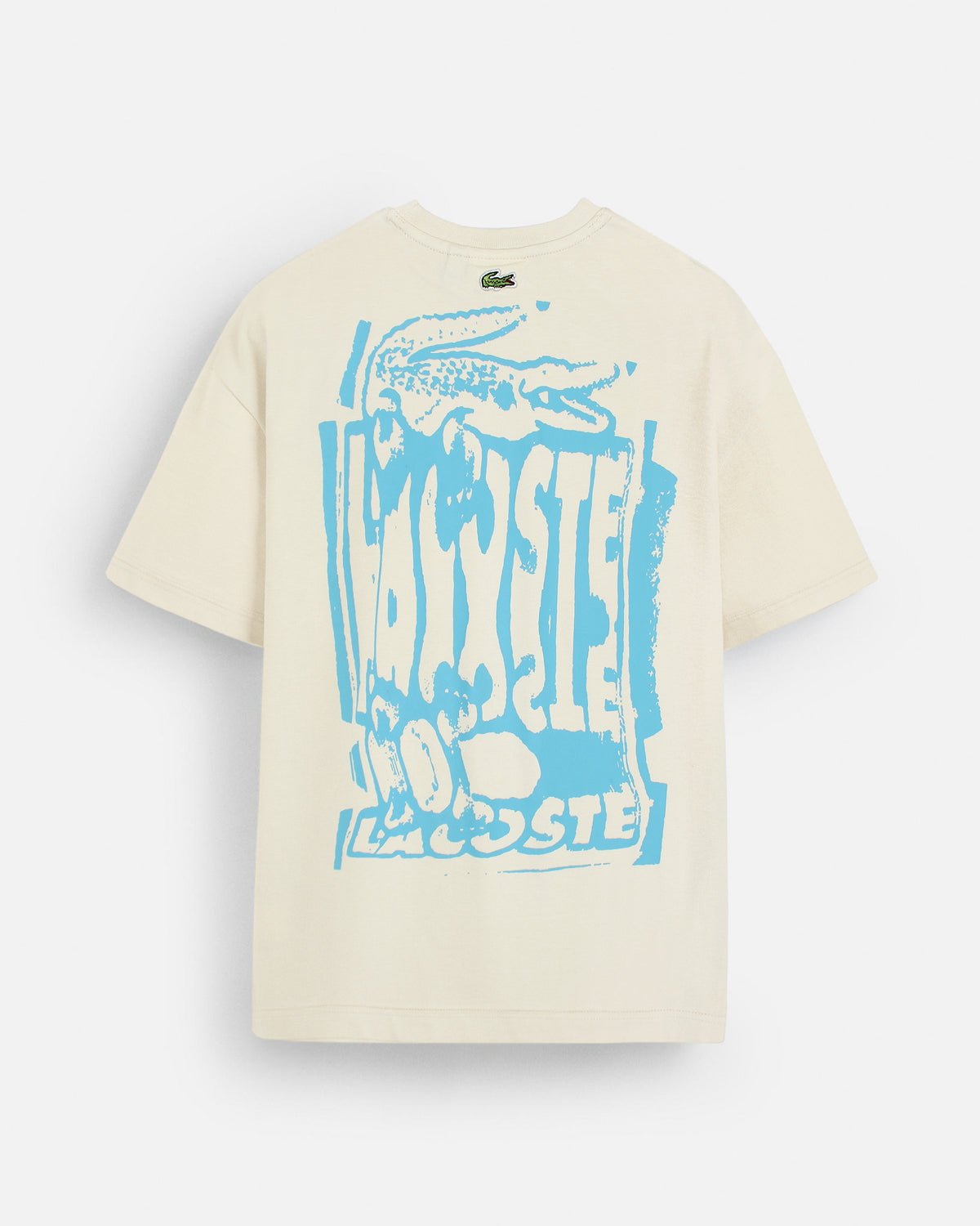 Lac. Oversized Front Back Men Tee - Off White