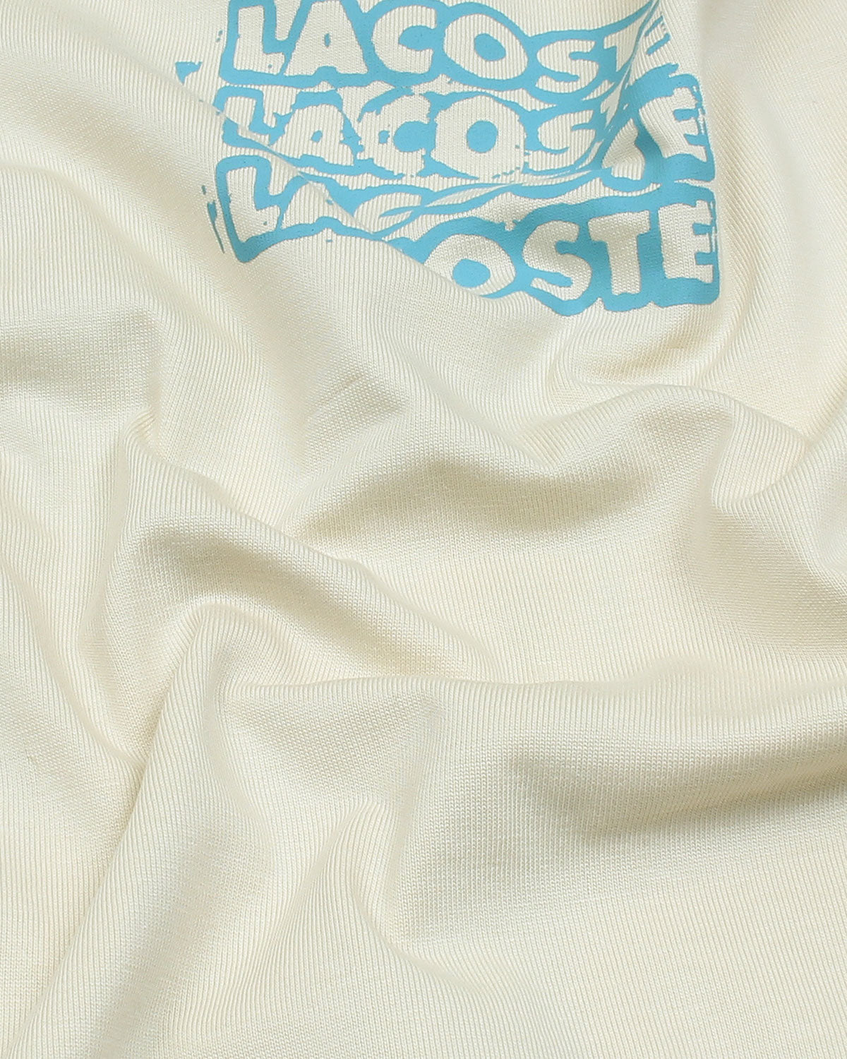 Lac. Oversized Front Back Men Tee - Off White