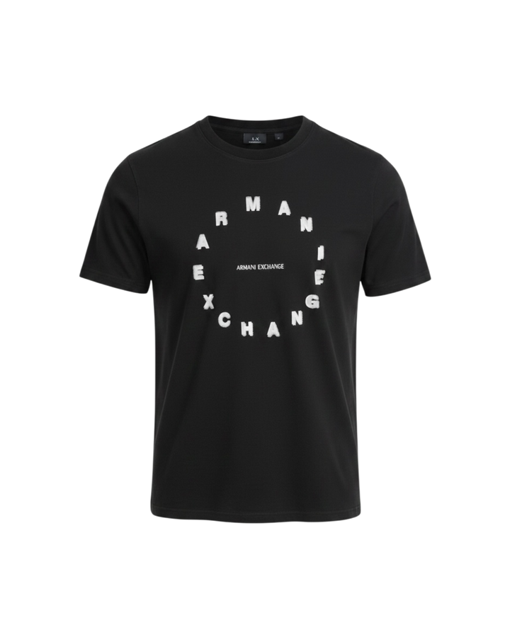 Men's A-X Round T Shirt - Black