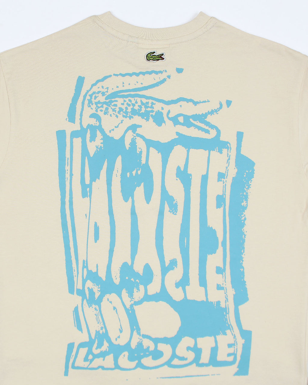 Lac. Oversized Front Back Men Tee - Off White