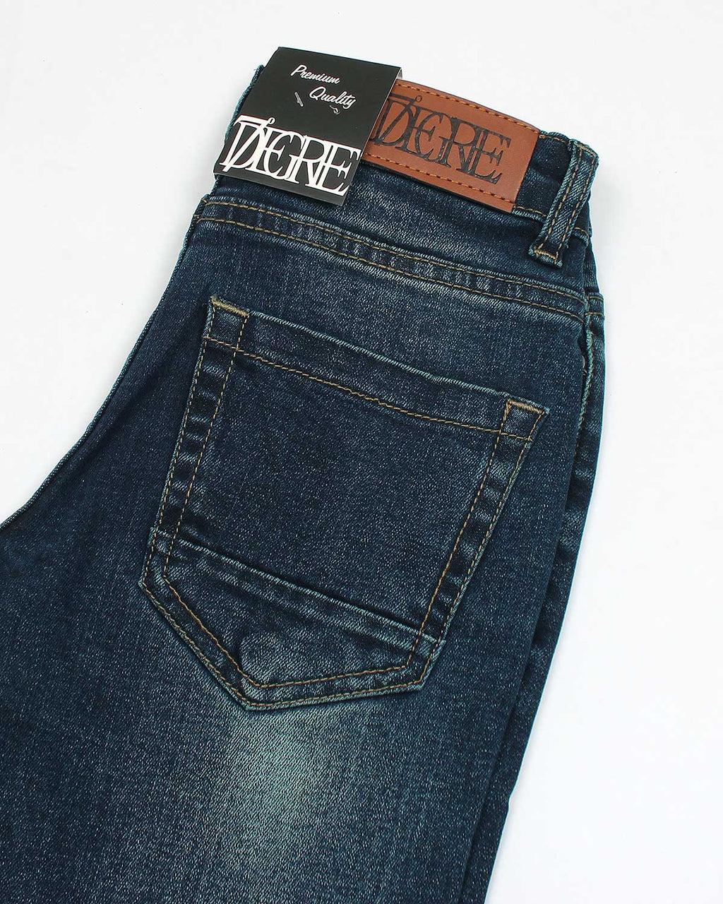 Premium Kids Denim Pants - Greenish Wash