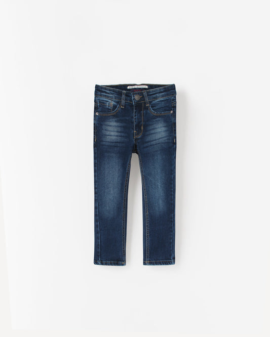 Premium Kids Denim Pants - Dark Blue