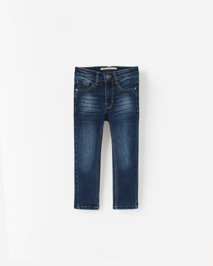 Premium Kids Denim Pants - Dark Blue