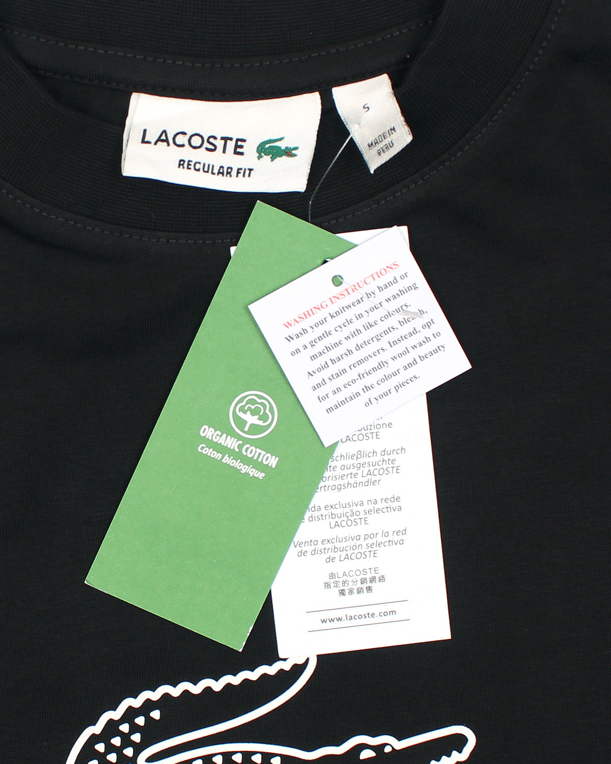 Lac. Men's Oversized Graphic Logo T-Shirt – Black