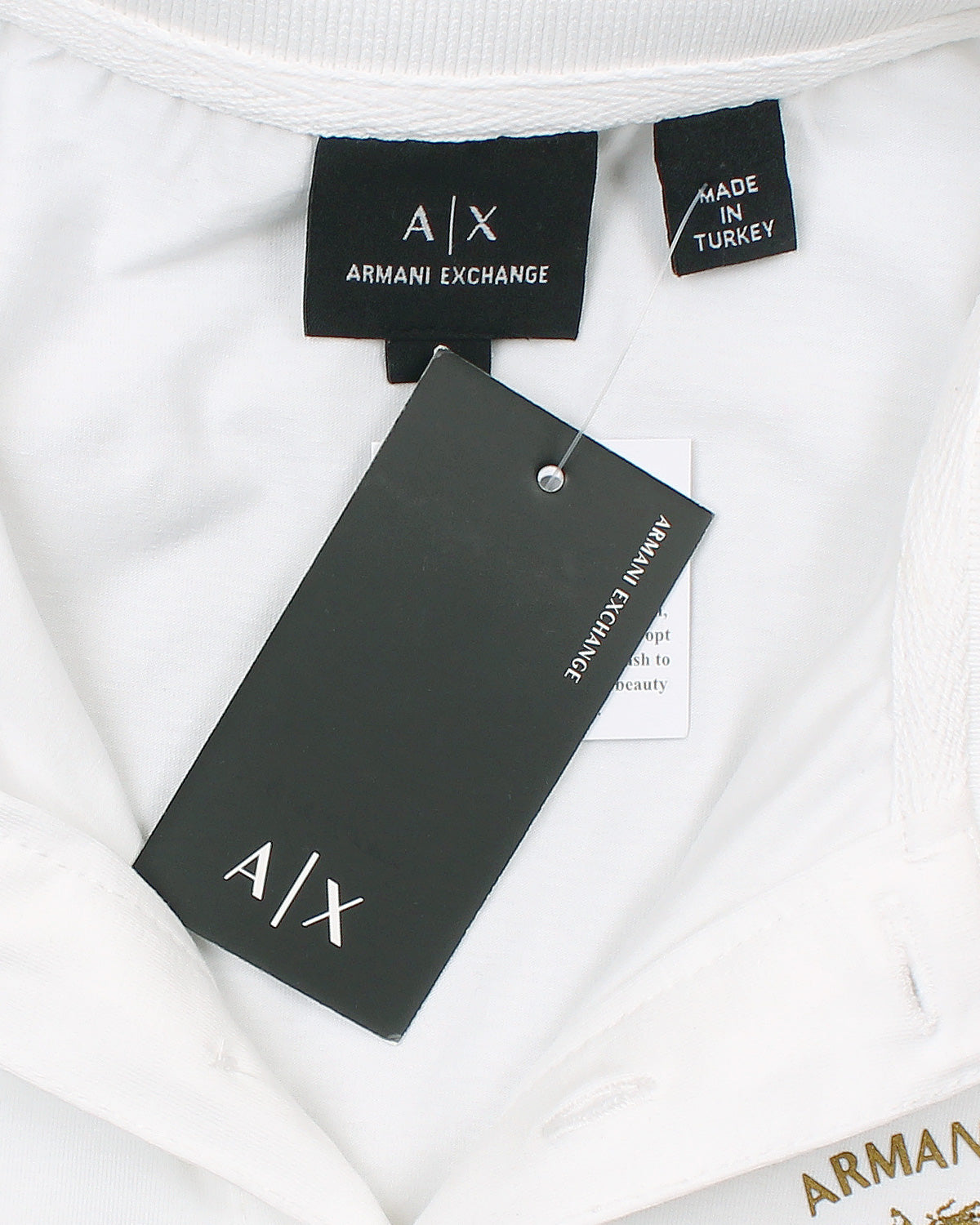 Exclusive Men's A-X Polo Shirt - White