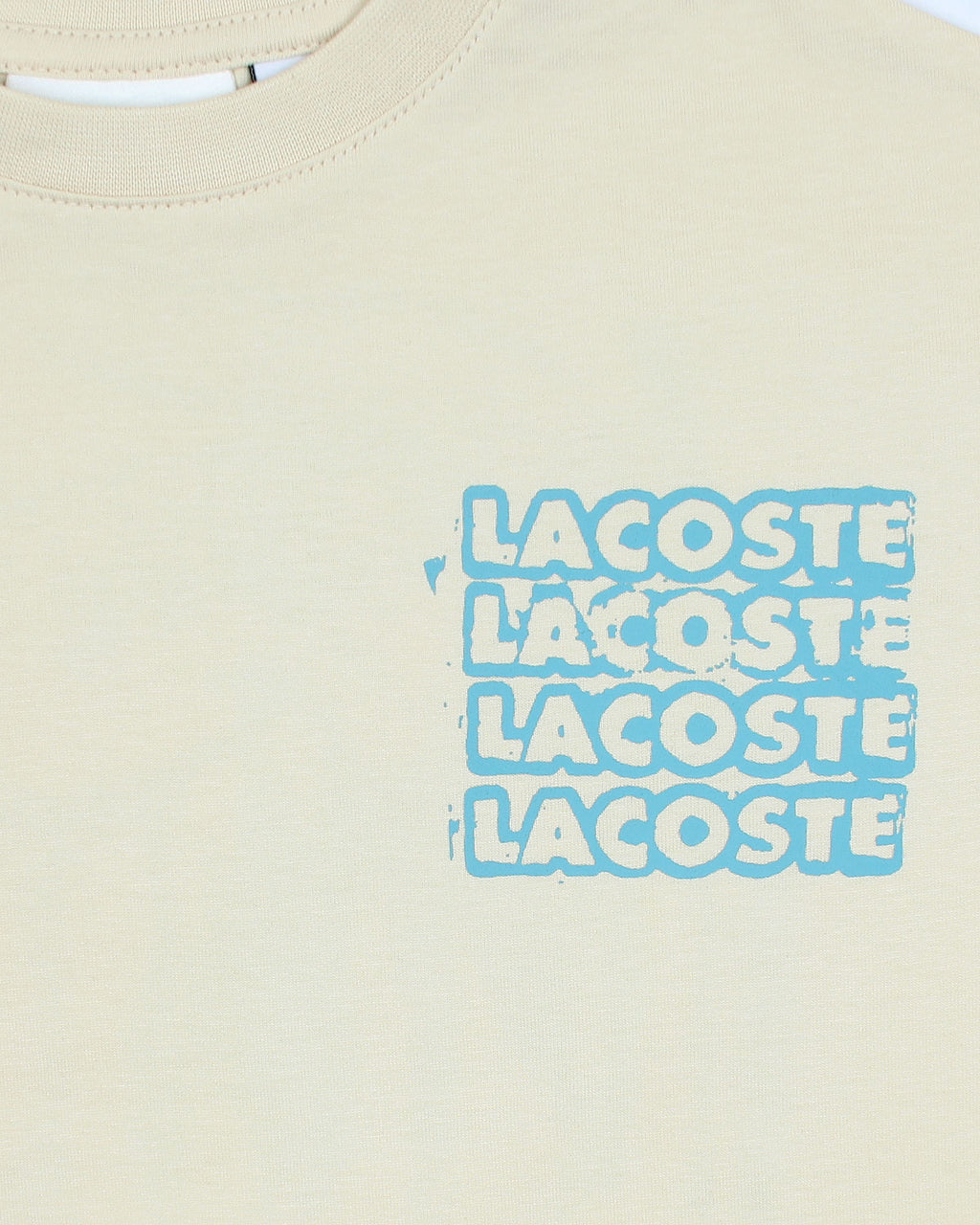 Lac. Oversized Front Back Men Tee - Off White