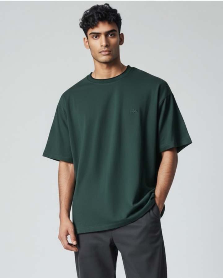 Men's Lac. Minimal Oversize T Shirt - Green