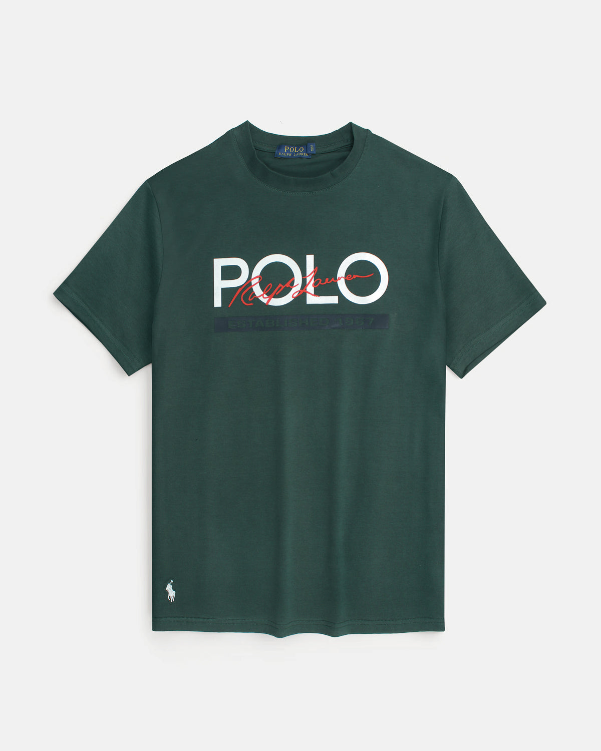Men's Polo Signature T Shirt -Green