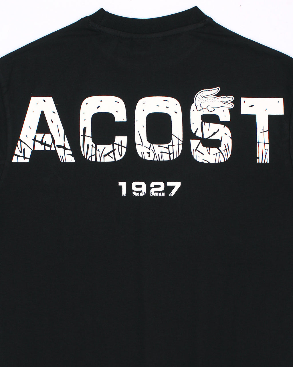 Lac. Men's Oversized Graphic Logo T-Shirt – Black