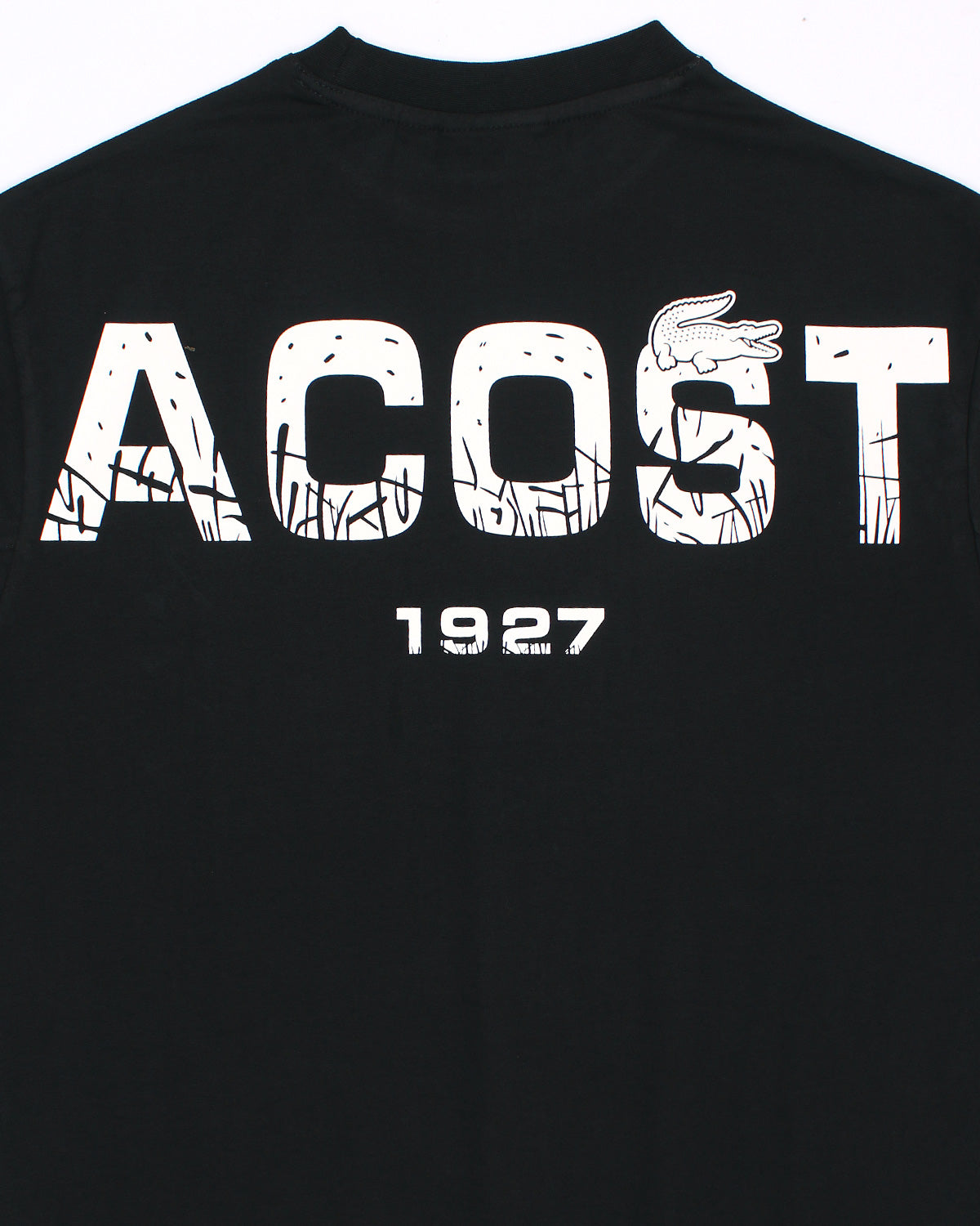 Lac. Men's Oversized Graphic Logo T-Shirt – Black