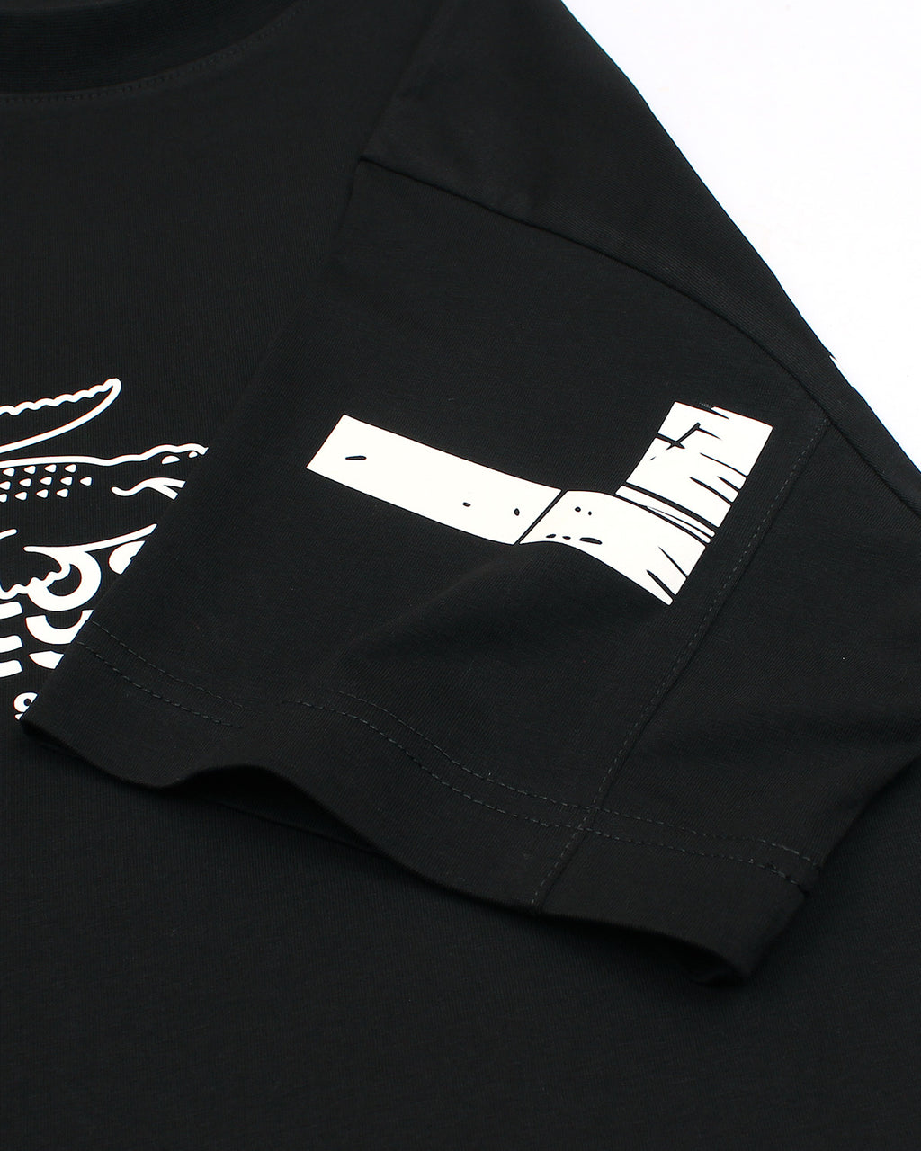Lac. Men's Oversized Graphic Logo T-Shirt – Black