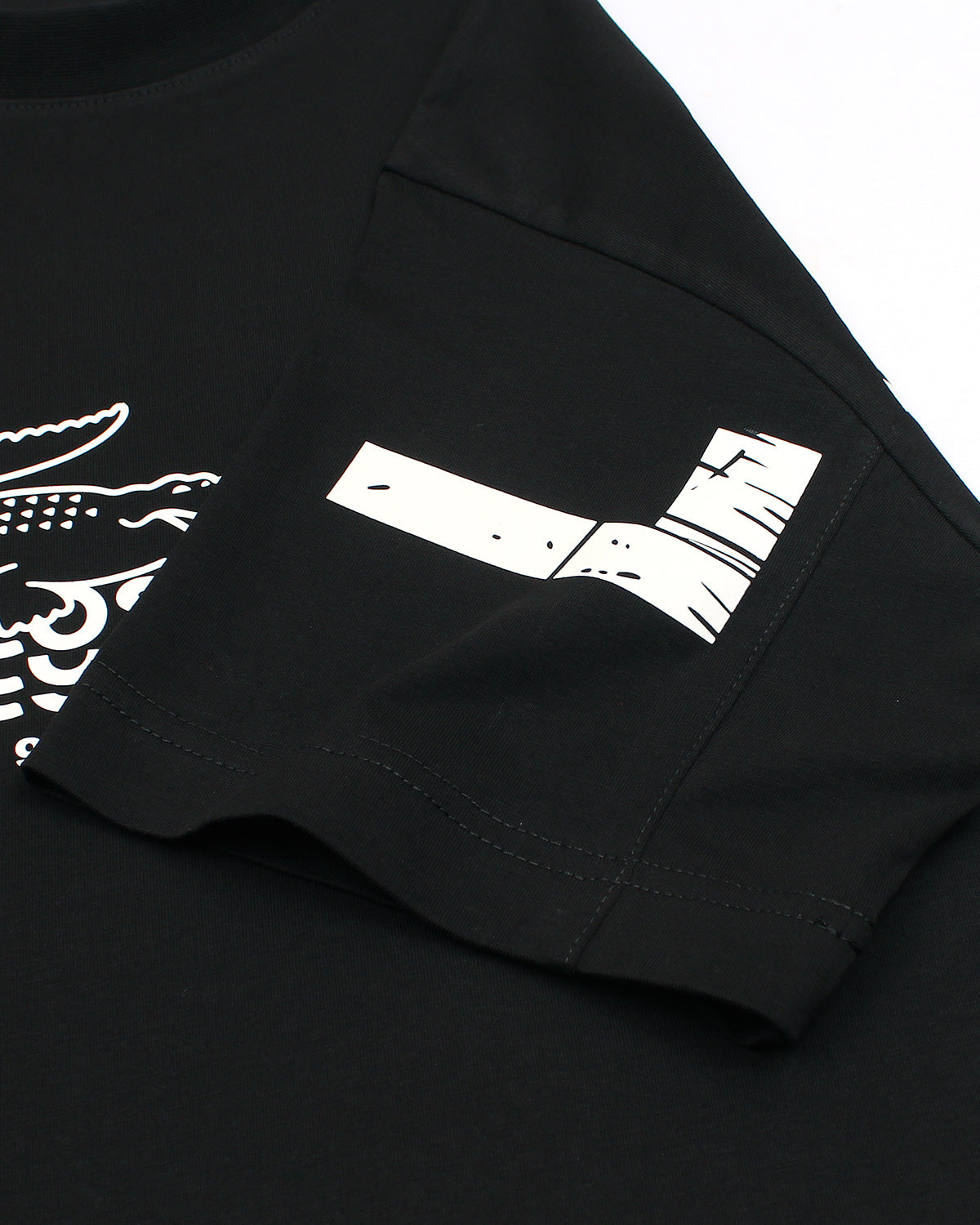 Lac. Men's Oversized Graphic Logo T-Shirt – Black