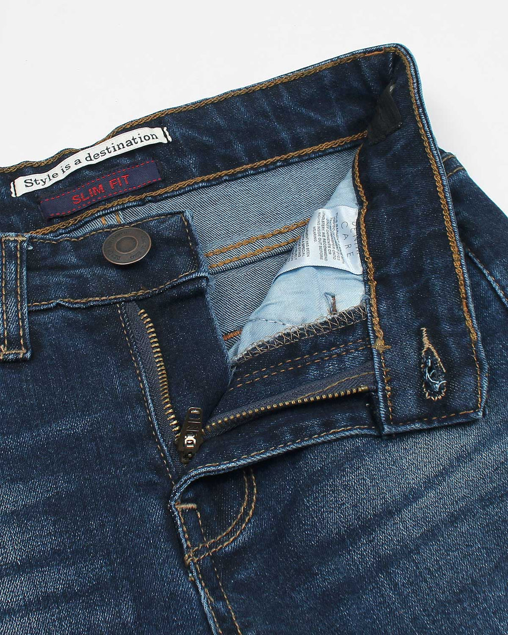 Premium Kids Denim Pants - Dark Blue