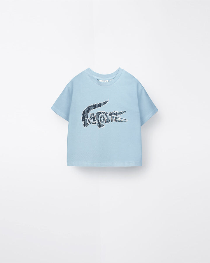 Baby Girls Croc. Oversized T Shirt - Sky Blue