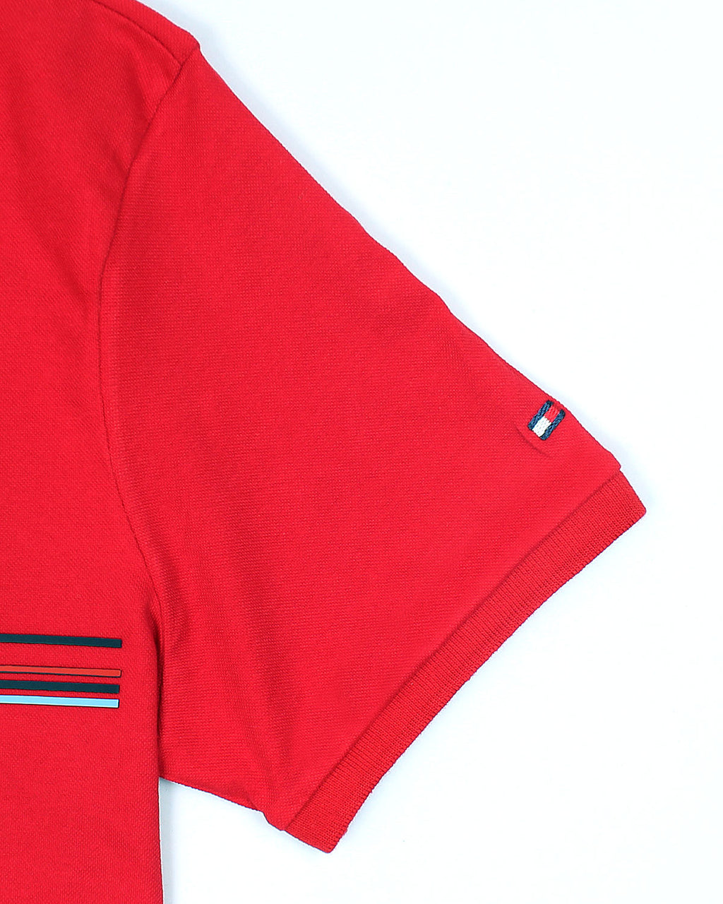 Exclusive Hilfiger Stripe Polo - Red