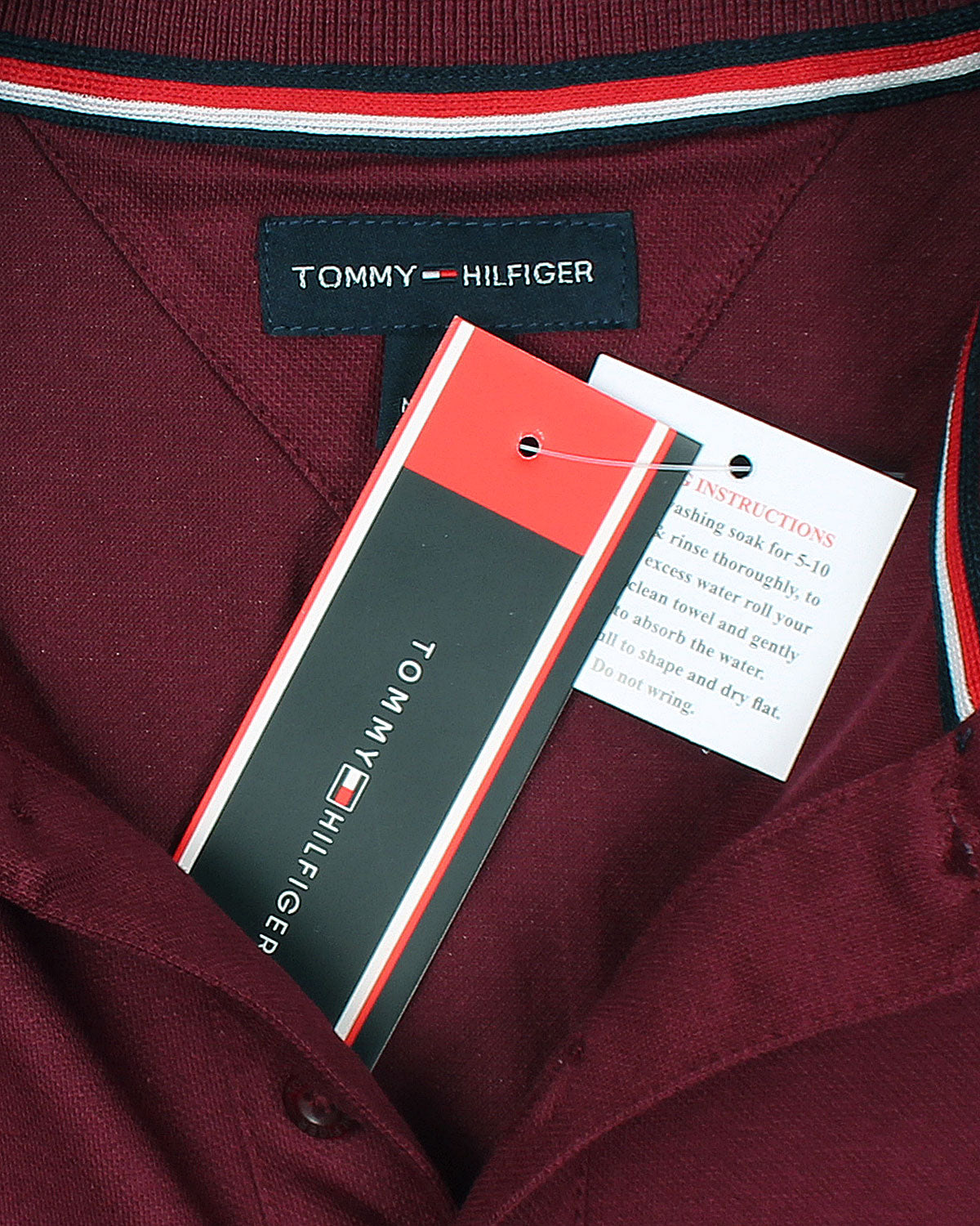 Premium Tommy Motive Polo - Maroon