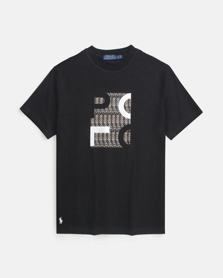 Men's Graphitic R-L Oversize T Shirt - Black