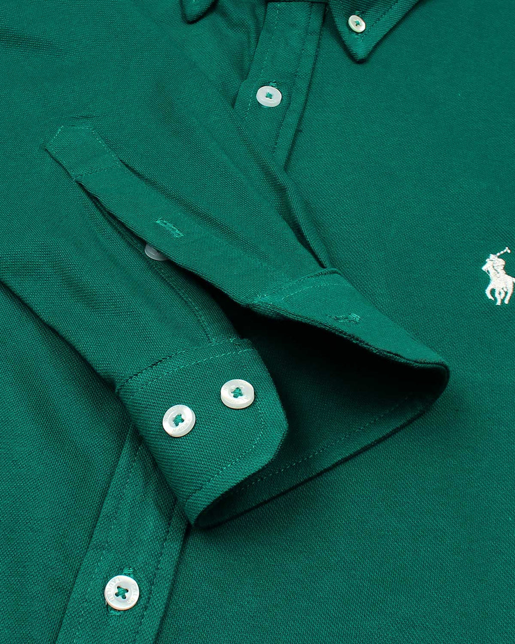 Premium Mesh Pique R/L Men Oxford Shirt - Black