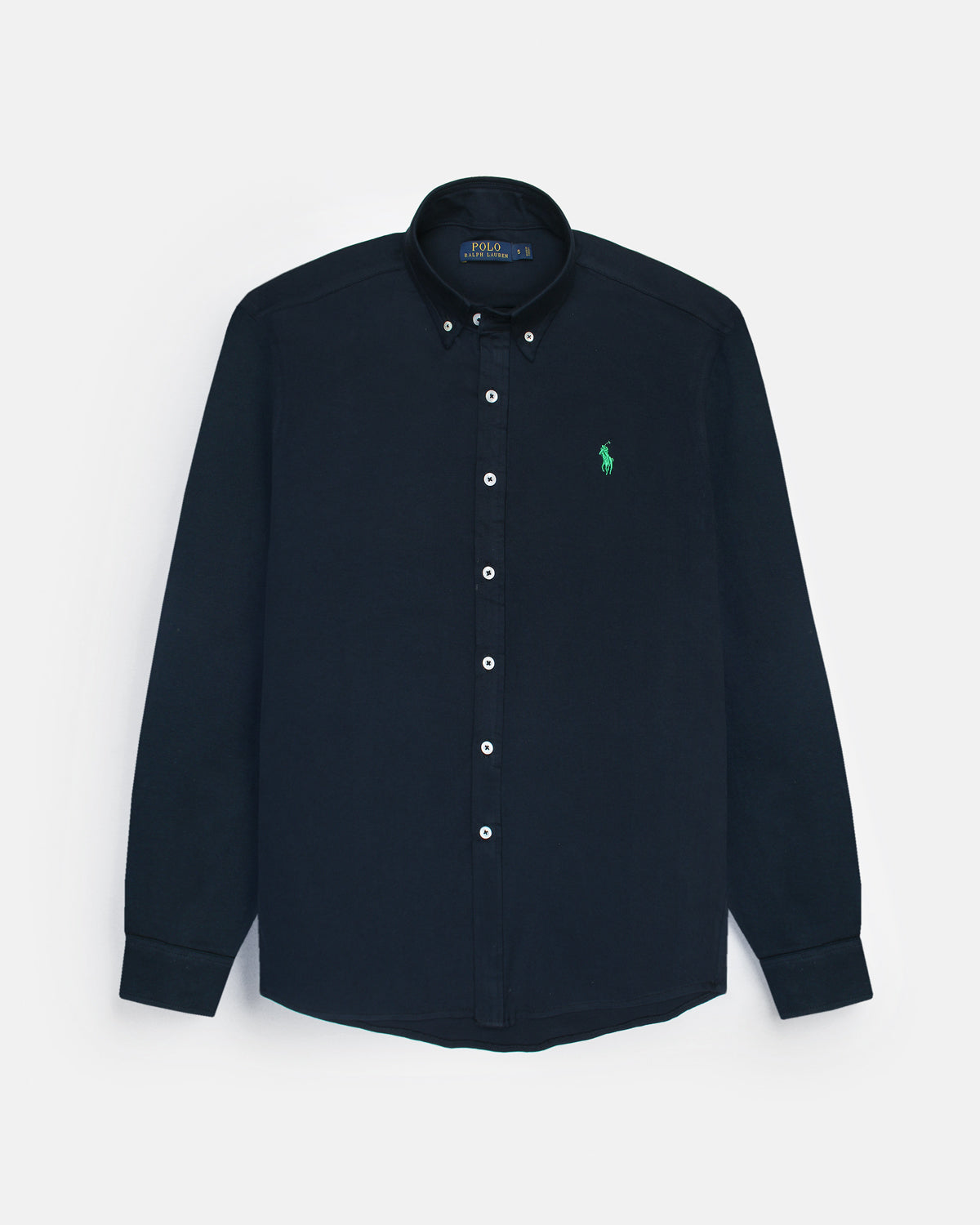 Premium Mesh Pique R/L Men Oxford Shirt - Navy Blue