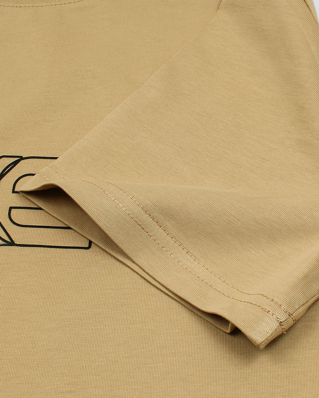 HKT Motive Crew Neck Shirt - Beige