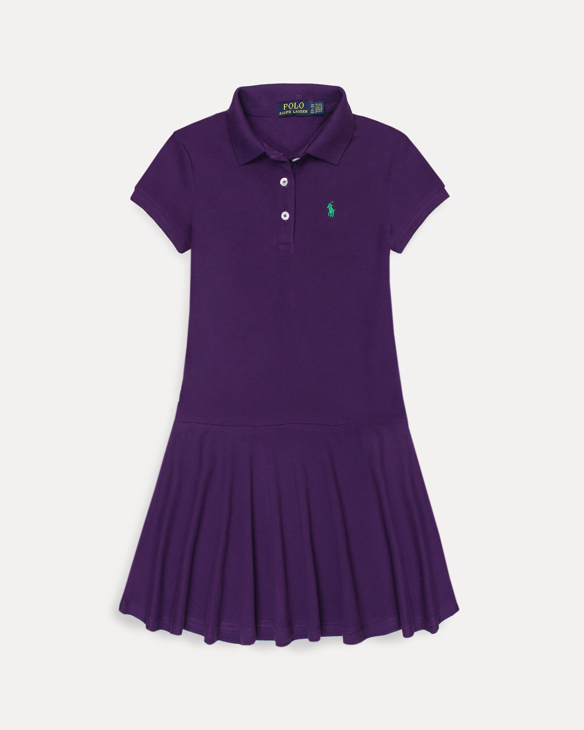 Premium Baby Girl R-L Polo Dress - Purple