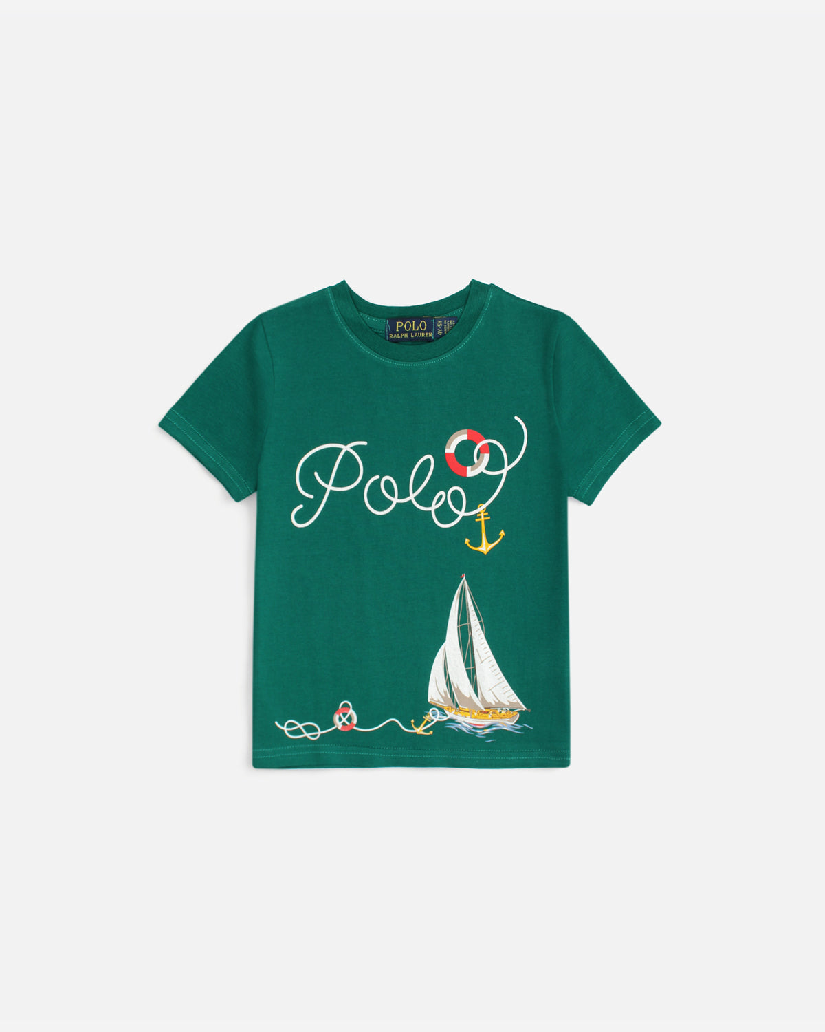 Exclusive Baby Girl R/L Polo Tee - Green