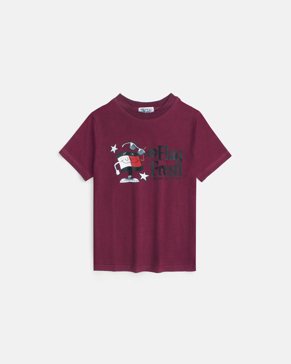 Kids Flag Fresh T Shirt - Maroon