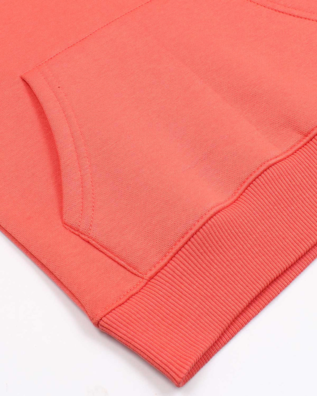 Mon. Kids Logo Hoddie - Coral Pink