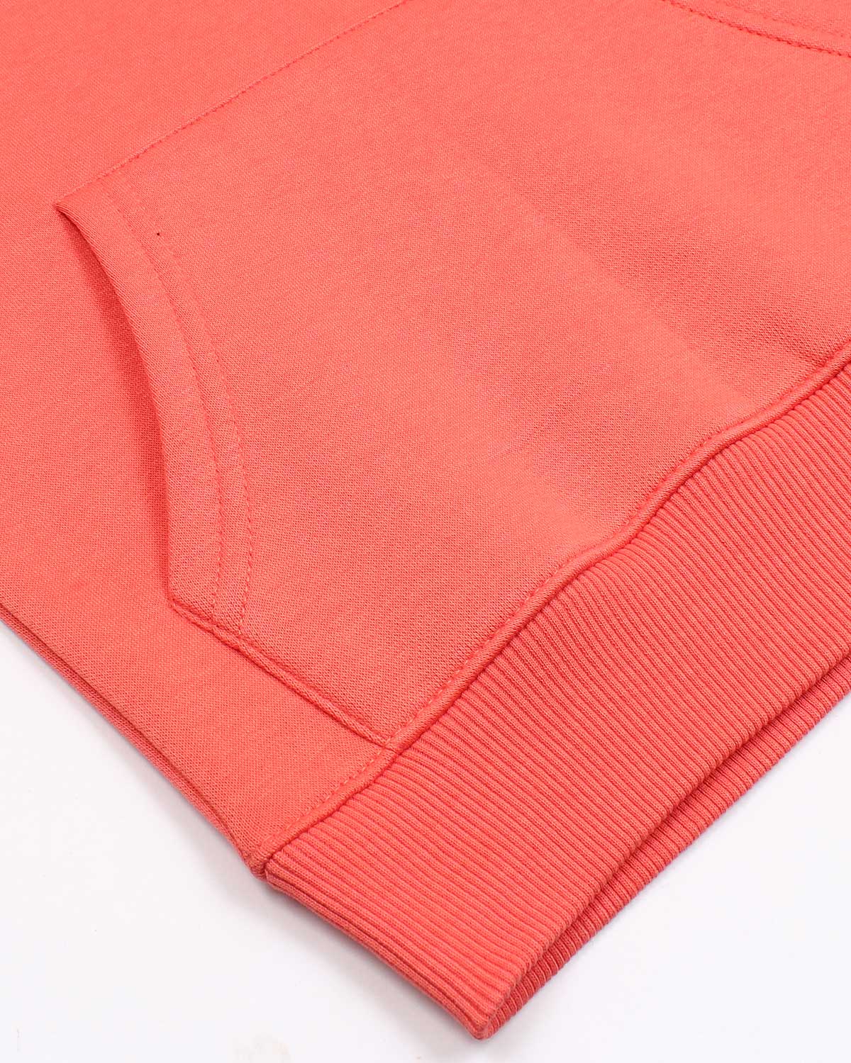 Mon. Kids Logo Hoddie - Coral Pink