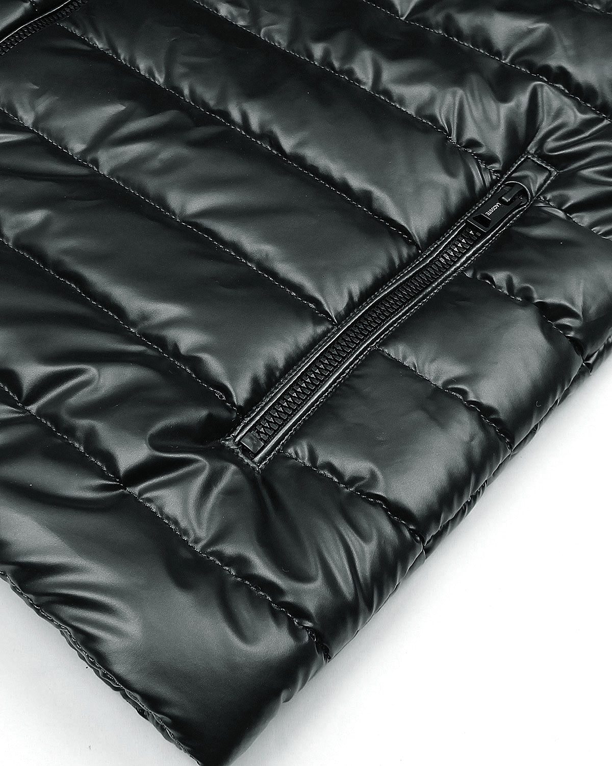 Premium Mens Quilted Nylon L-C-O-S-T Gillet - Black
