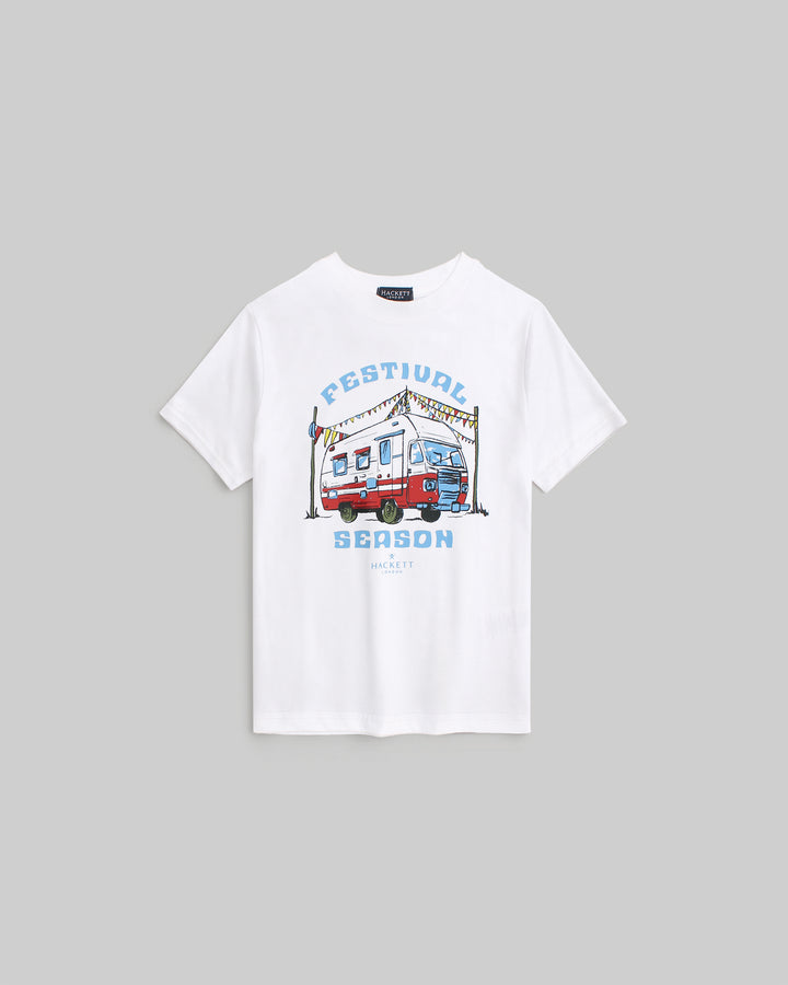 Exclusive Kids HKT Vehicle T Shirt - White