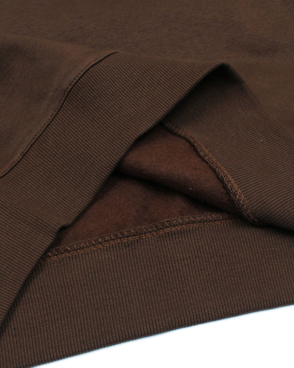 Premium Loc. Leather Men Sweat - Brown