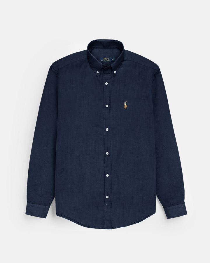 Premium Iconic Men Oxford Shirt - Dark Navy